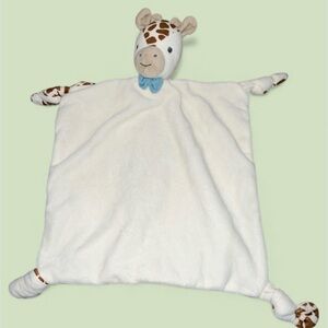 Stephen Joseph Giraffe Lovey Security Blanket Knotted Corners 10”